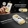 5-in-1 Torch Lighter with Triple Jet Flame, Straight Tool, Holder,