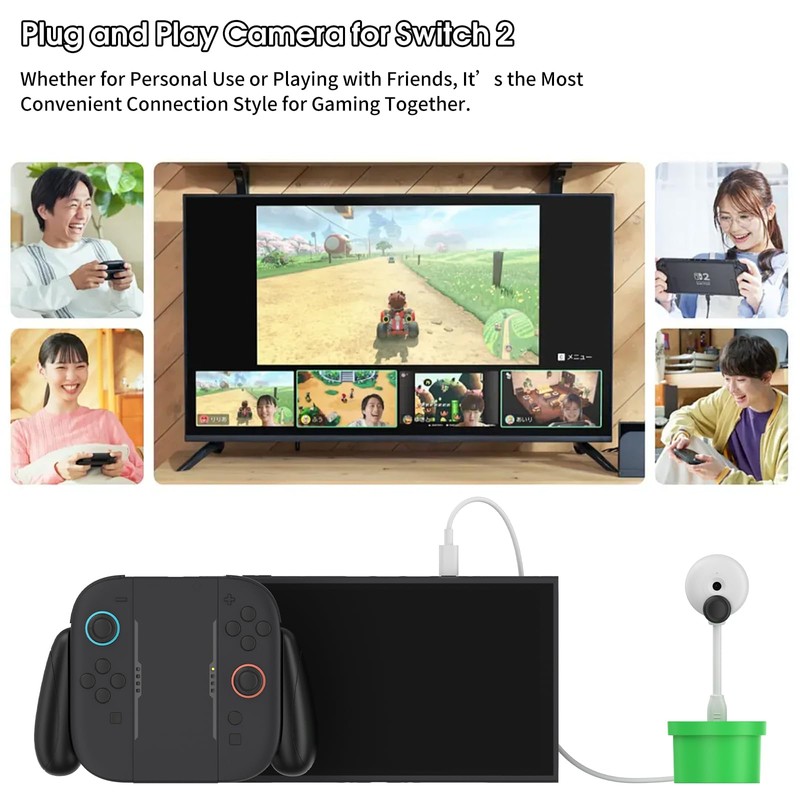 Switch 2 Camera- Plant Shape, Piug and Play, 720P Video