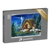 puzzleYOU: Jigsaw Puzzle 500 Piece Traditional Christmas Scene with the Holy Family and Animals - Christianity Puzzle Collection