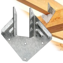 CNQLIS Hurricane Ties for Rafter, 50 Pack 16-Gauge Hurricane Straps, Heavy Duty Galvanized Rafter Hanger Brackets, for Roof Joist Hangers