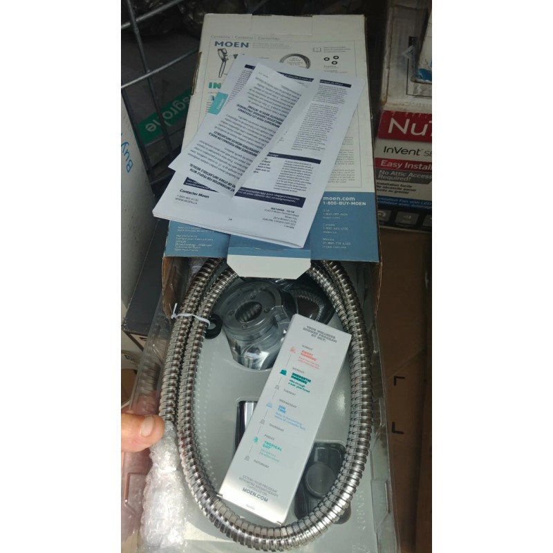 MOEN Aromatherapy 6-Spray 5.6 in. Single Wall Mount Handheld Shower