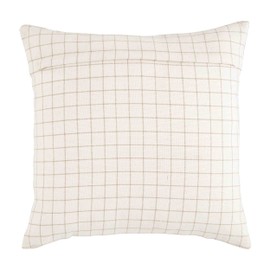 Mud Pie Chunky Knot Wreath Pillow, 18" x 18", Cream