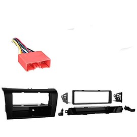 Harmony Audio Compatible with Mazda Mazda3 2004 2005 2006 2007 2008 2009 Single DIN Stereo Harness Radio Install Dash Kit Package