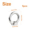 Gudalea 5 pieces Ring Nut M10, 304 Stainless Steel Thread