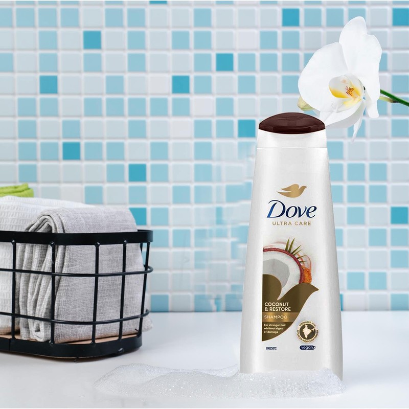 2 Pack of 400ml Dove Nourishing Secrets Restoring Ritual Shampoo