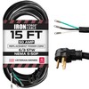 Iron Forge Cable NEMA 6-50 Replacement Extension Cord 15 Ft