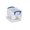 Really Useful Boxes 0.3 Litre Rectangle Really Useful Box Clear