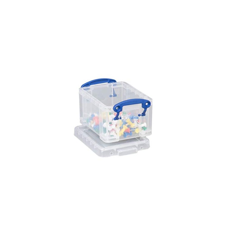 Really Useful Boxes 0.3 Litre Rectangle Really Useful Box Clear