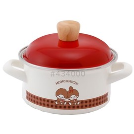 Fuji Hollow Monchhichi Check Casserole 5.5 inches (14 cm) MNC-14W