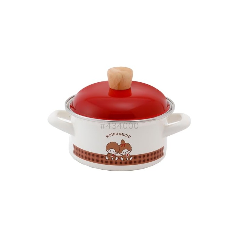 Fuji Hollow Monchhichi Check Casserole 5.5 inches (14 cm) MNC-14W