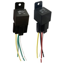 Cotonlake 36V 4Pin 40A Universal Car Vehicle Motor Fuse Relay Switch Power with Harness,1pcs Normally Open Relay 1pcs Normally Closed Relay JD-2912(2pcs)