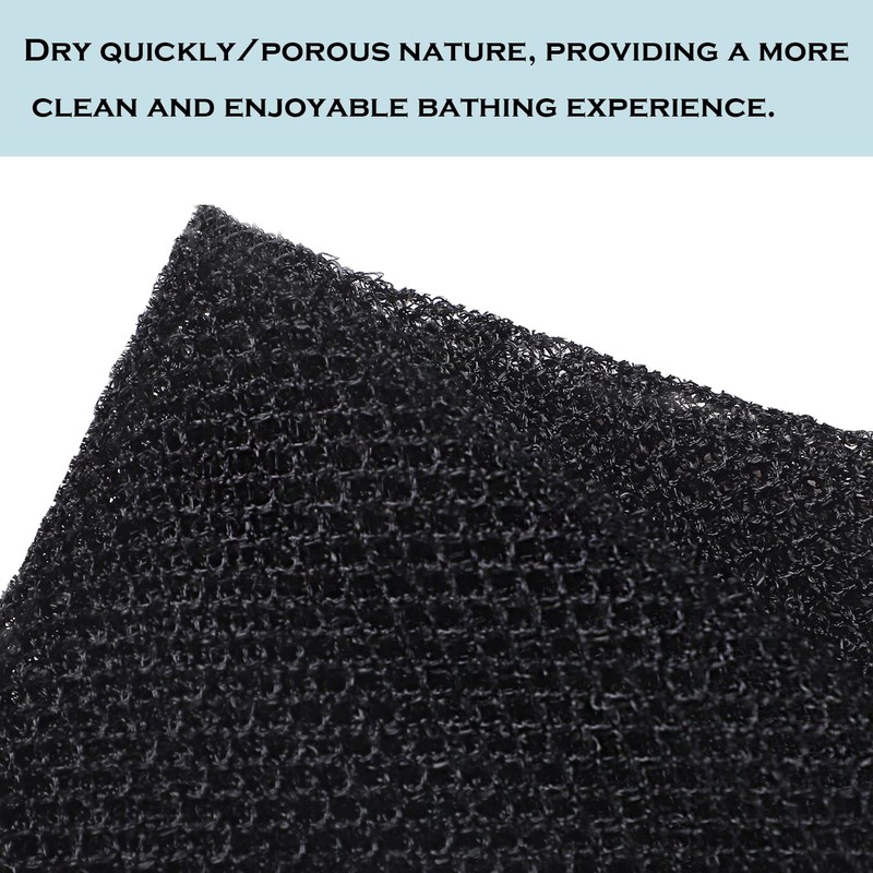 JASSINS African Sponge Net, Body Exfoliating Long Net Shower Body
