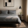 VelvetHome Bed Linen 140 x 200 cm Cotton Grey Oeko-Tex