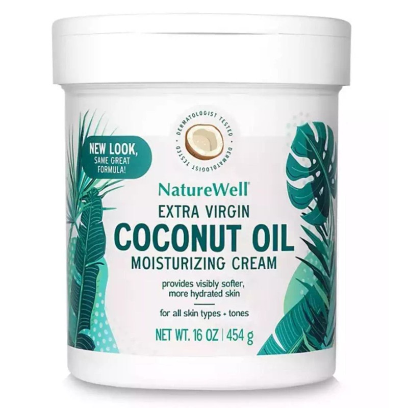 Naturewell Extra Virgin Coconut Oil Moisturizing Cream, 2Pack ( 453.5g