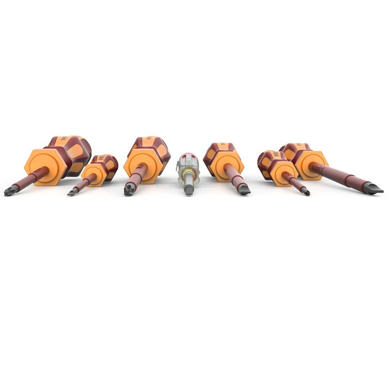 Presch Insulated Screwdriver Sets 7pcs. - VDE Screwdriver Set 1000V