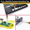 Titan Tools 16093 33-Piece Multi-Bit Precision Screwdriver Set,Chrome