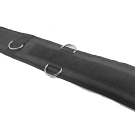 Baoblaze Running Training Resistance Belt, Resistance Band, Gym Waist Belt for Pulling Sled, Gym Pulley Strap with Rings for Football, Martial Arts