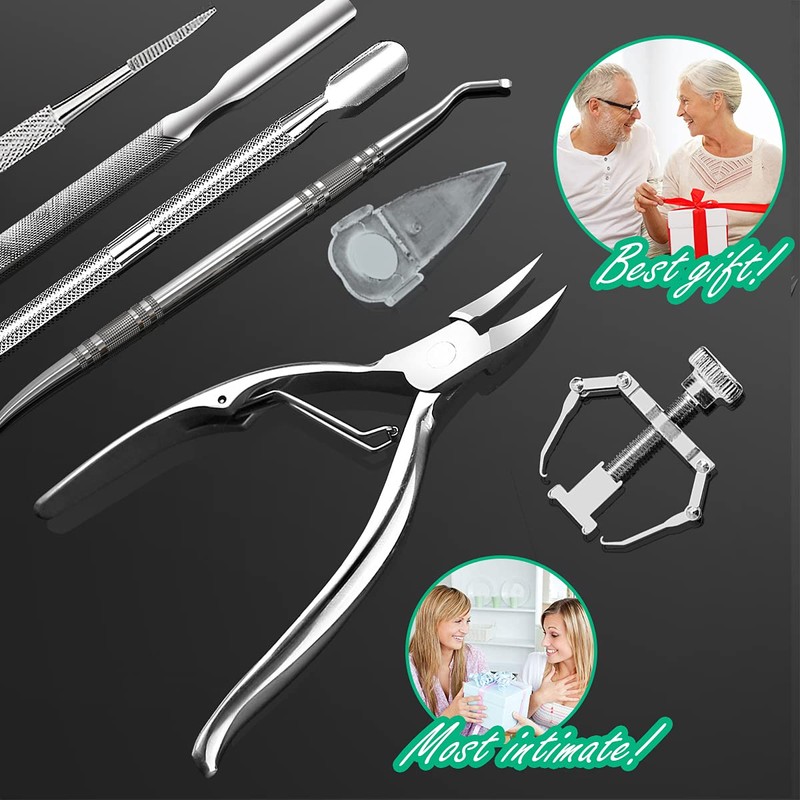 Ingrown Nails, MEOWMEE Cuticle Clippers 7 Pieces Cuticle Remover Kit