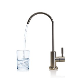 BlueBay Kitchen Drinking Water Faucet,100% Lead-Free for Non-air Gap Water Filtration System. High Grade Stainless Steel 304,Fits Most Reverse Osmosis Faucet (RO) (Brushed Nickel)
