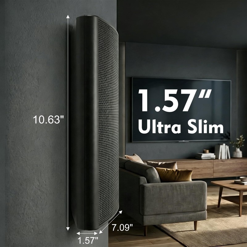 STUDIOFINIX Ultra Slim 5.25 Inch 240W Wall Mount Speakers, 8
