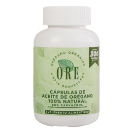 Aceite de Orégano ORE 300 Cápsulas  Oregano Oil Softgels, 300 Caps                                                                                    
