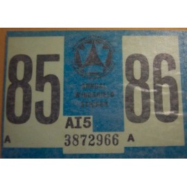 Vintage Original 1985 PA Pennsylvania Inspection Sticker Old Antique Car