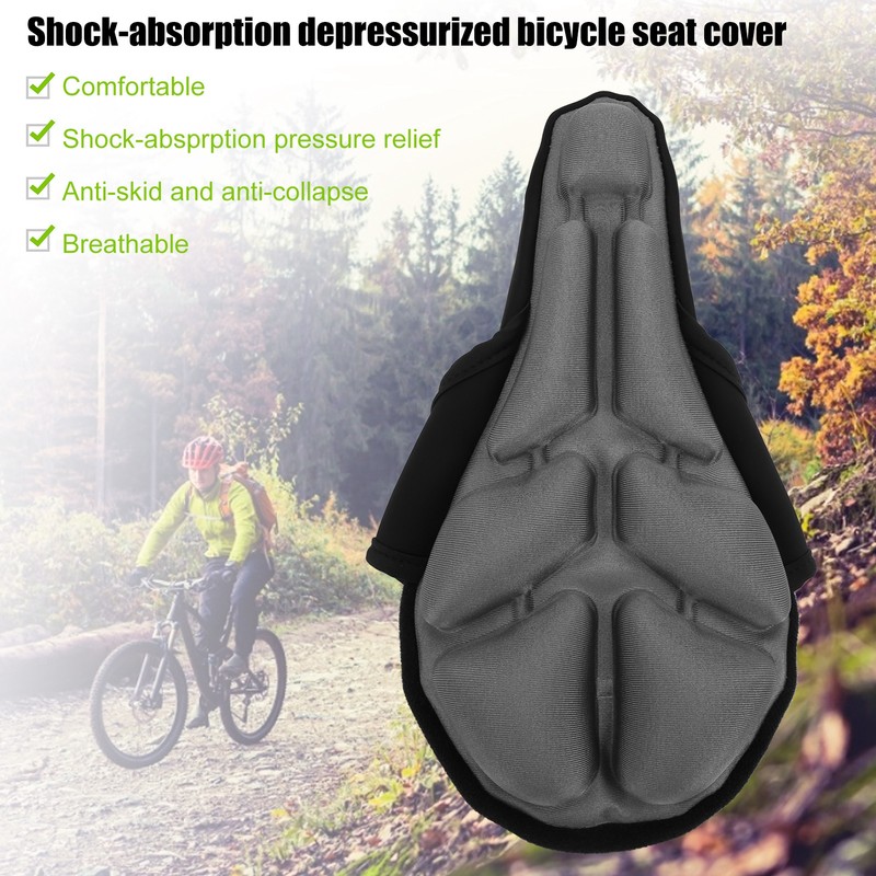 JFT ShockAbsorption Cushion Inflatable Mountain Bicycle Saddle Cover Bike Air
