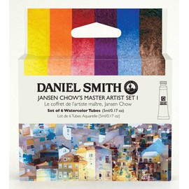 Daniel Smith Watercolors, Jansen Chow's Master Artist Set I, Includes six 5ml Tubes