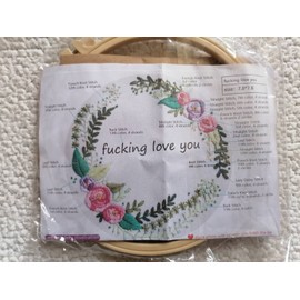 Embroidery Kit Include Needlepoint Cloth Hoops Needles Threads for Beginners