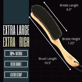 Atzi Hats Hat Brush Clothes Brush for Suits Lint Brush Felt Cowboy Hat Cleaner Suit Brush Laundress Lint Roller Wool Cashmere Velvet Furniture Pet Hair Cleaning Kit 100% Horsehair Bristle - 20 Pack