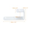 Coshar 8Pcs Stainless Steel J Hooks White 1 Inch Bunk