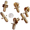 JWL HAWNKOA PRODUCTS Solid Brass Cane Connectors Couplers 1/2" x