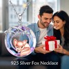 AXOMY Fox Necklace for Women 925 Sterling Silver Fox Pendant