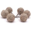 RII 6 Rope Doorknobs Nautical Twisted Decorative Jute, Rustic Rope