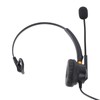 Telephone Headset with Noise Cancelling Microphone Black USB Corded Single