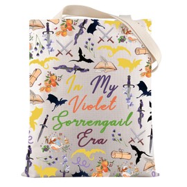 VAMSII Fourth Wing Merch Basgiath Violet Sorrengail Tote Bag Dragon Ridder Gift Dragon Rider Fans Gift for Book Lover (VioletSorrengailTote)