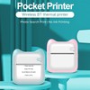 Portable Pocket Printer 200dpi Rechargeable Wireless Bluetooth Thermal Printer for