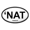 CafePress NAT Sticker White Oval Car Bumper Sticker