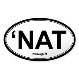 CafePress NAT Sticker White Oval Car Bumper Sticker