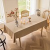 Home Brilliant Table Cloth Rectangular Washable, Waterproof Tablecloth Faux Linen