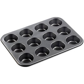 Rosenstein & Söhne Muffin Tray: Non-Stick Baking Tray for 12 Muffins with 7 cm Diameter (Muffin Baking Tray, Muffin Baking Tin, Muffin)