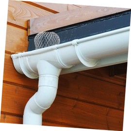 Veemoon 8 Pcs Gutter Guards Downspout Gutter Guard Filter Aluminum Mesh Leaf Guards for Gutters