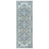 Bloom Rugs Washable Non-Slip 10 ft Runner - Green/Blue Traditional