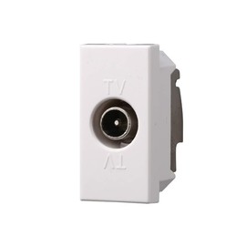 Module Switch Shucko Buttons TV Dimmer Compatible Series AXOLUTE White (TV Connection Male Button)