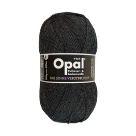100 g Sock Wool Opal Plain Colour Anthracite Colour No. 5191