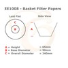 Edesia Espress 200 x 3 Pint Commercial Basket Coffee Filter