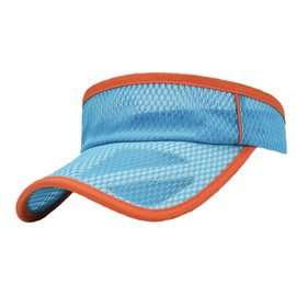 One Limitation CP179 Women's Sun Visor, Solid, Logo Hat, Quick Drying, Running, Brim Length Cap, blue (sky blue)