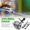 Yunnergo 1-32"-1/2" JT33 Drill Chuck MT1&MT2 Morse Taper Shank