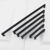 Goldenwarm 1 Pack Black Square Bar Cabinet Pull Drawer Handle