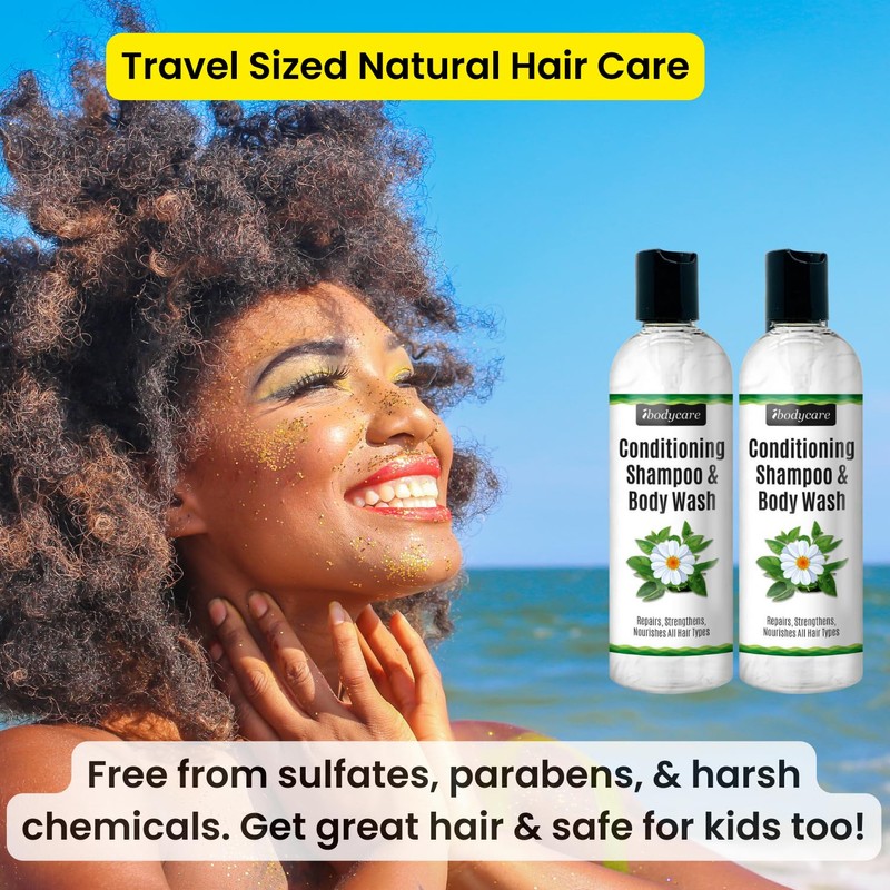 ibodycare Conditioning Shampoo & Body Wash, Sulfate-Free Hair & Body